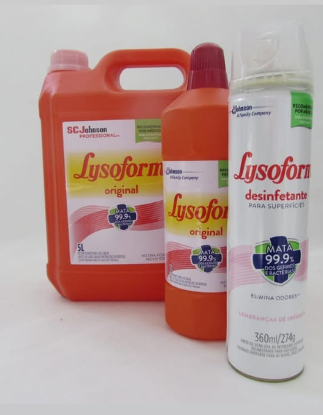 Desinfetantes Lysoform disponíveis na Disk Embalagens